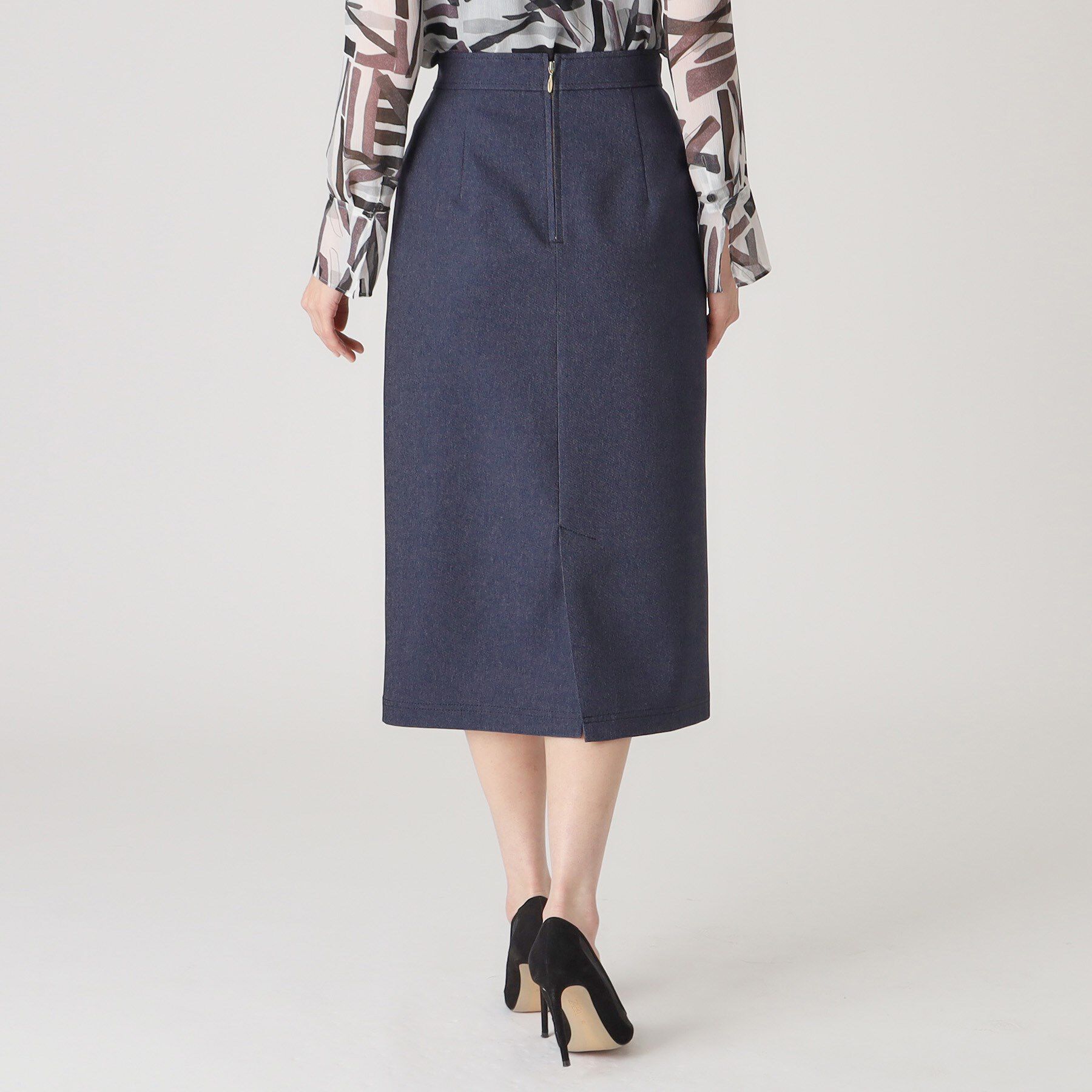 COUP DE CHANCE「【洗える／日本製】デニム調ナロータイトスカート」|スカート|