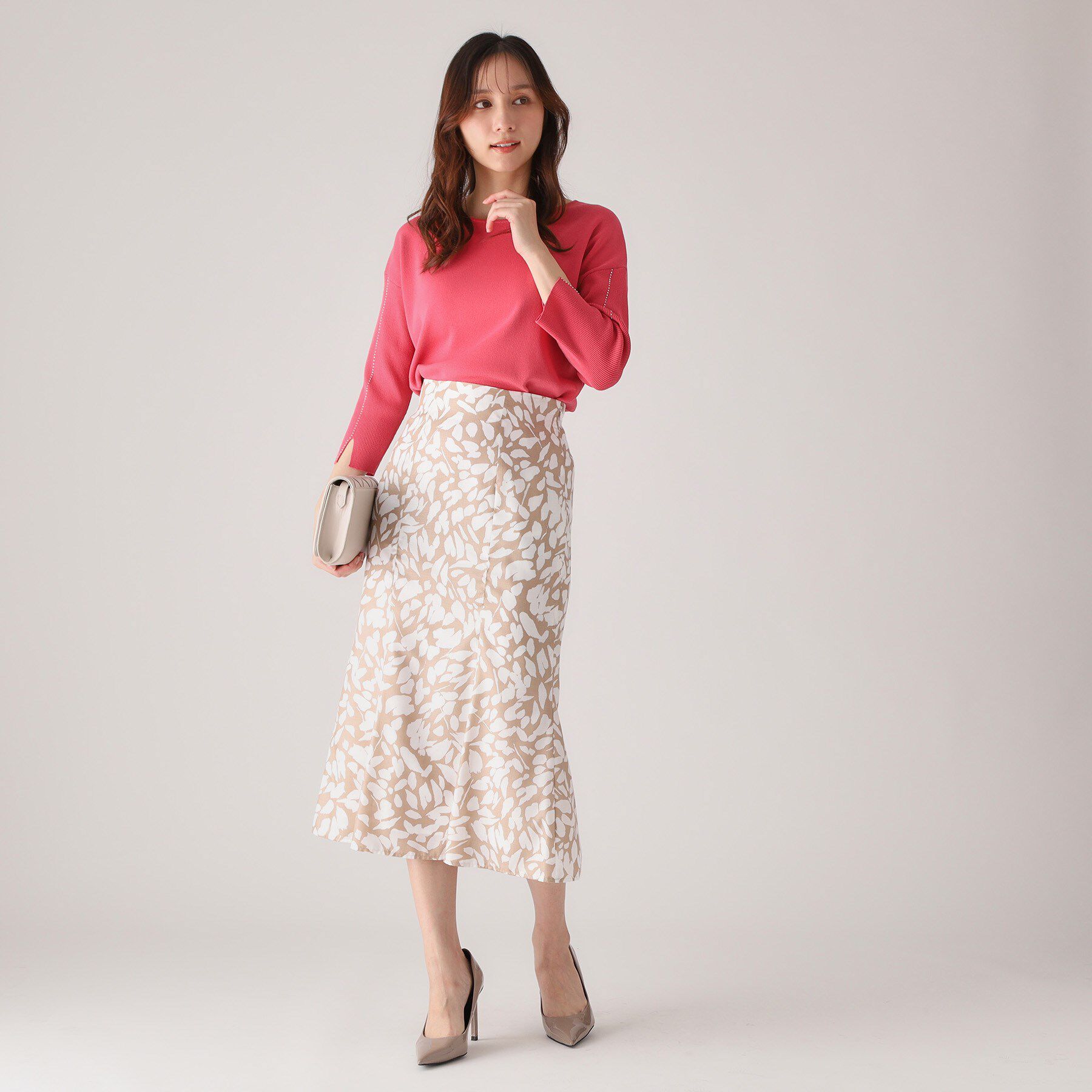 COUP DE CHANCE「【洗える】ビーズ刺しゅうニットトップス」|ニット・セーター|