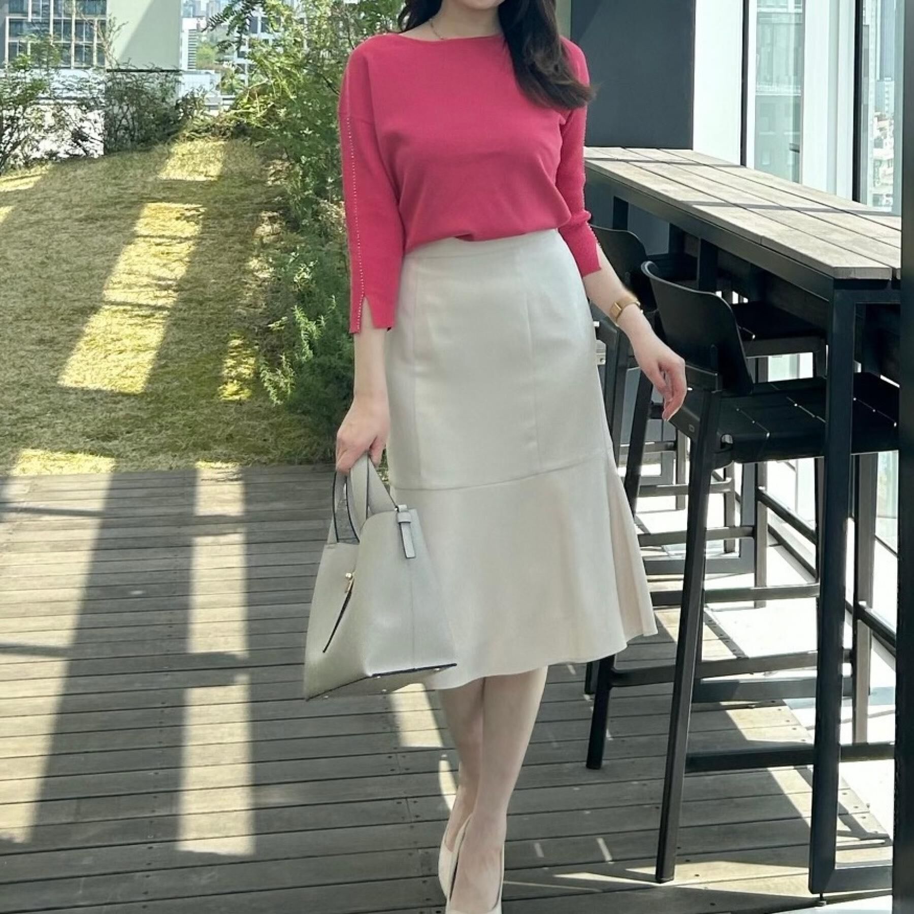 COUP DE CHANCE「【洗える】ビーズ刺しゅうニットトップス」|ニット・セーター|