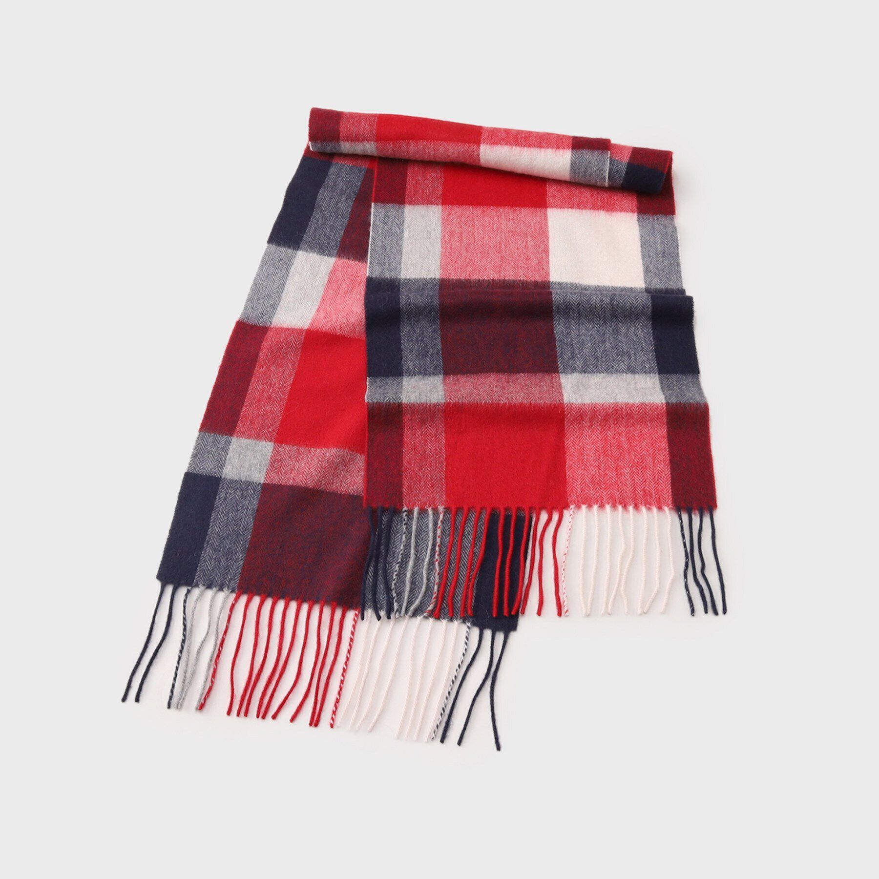 TAKEO KIKUCHI「【カシミヤ100%】チェック カシミヤマフラー」|ストール|