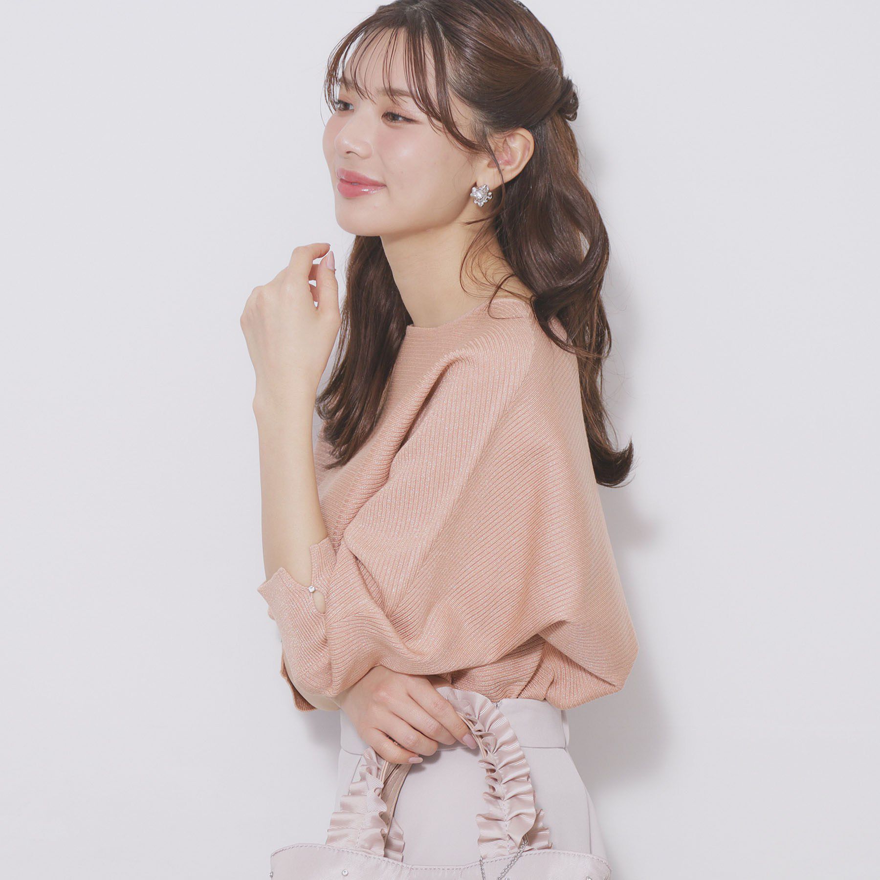 index「ドルマンリブニット【洗濯機OK/抗ピル】」|ニット・セーター|