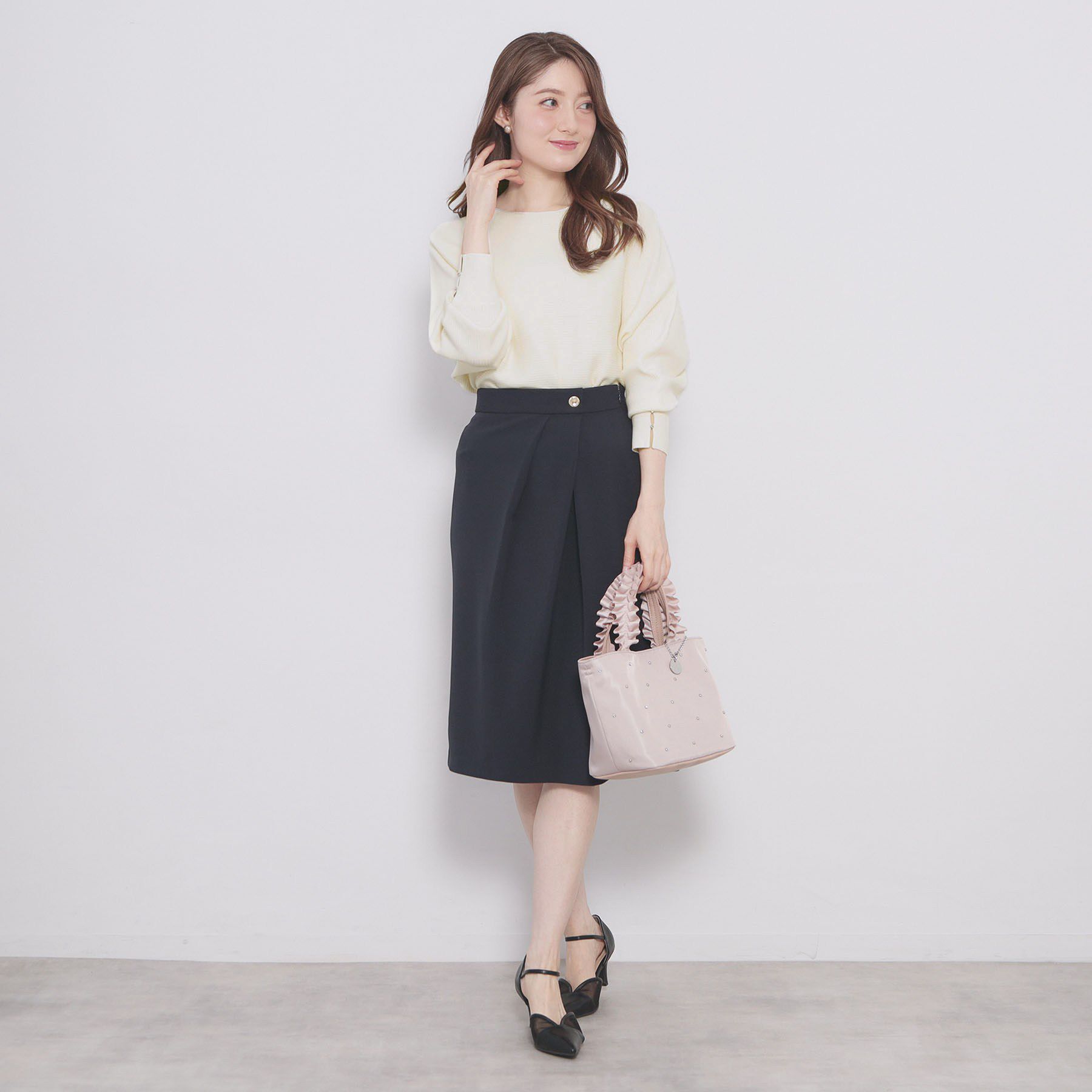 index「ドルマンリブニット【洗濯機OK/抗ピル】」|ニット・セーター|