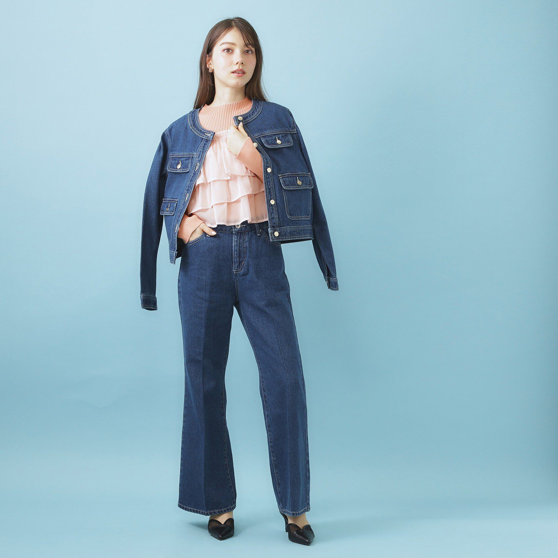 index「3wayフリルドッキングニット【洗濯機OK/坑ピル】」|ニット・セーター|