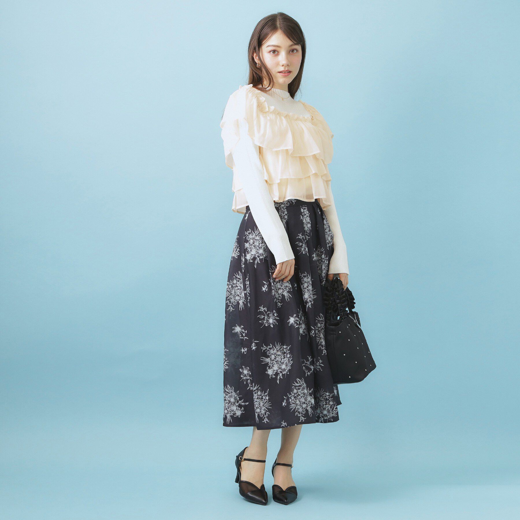 index「3wayフリルドッキングニット【洗濯機OK/坑ピル】」|ニット・セーター|