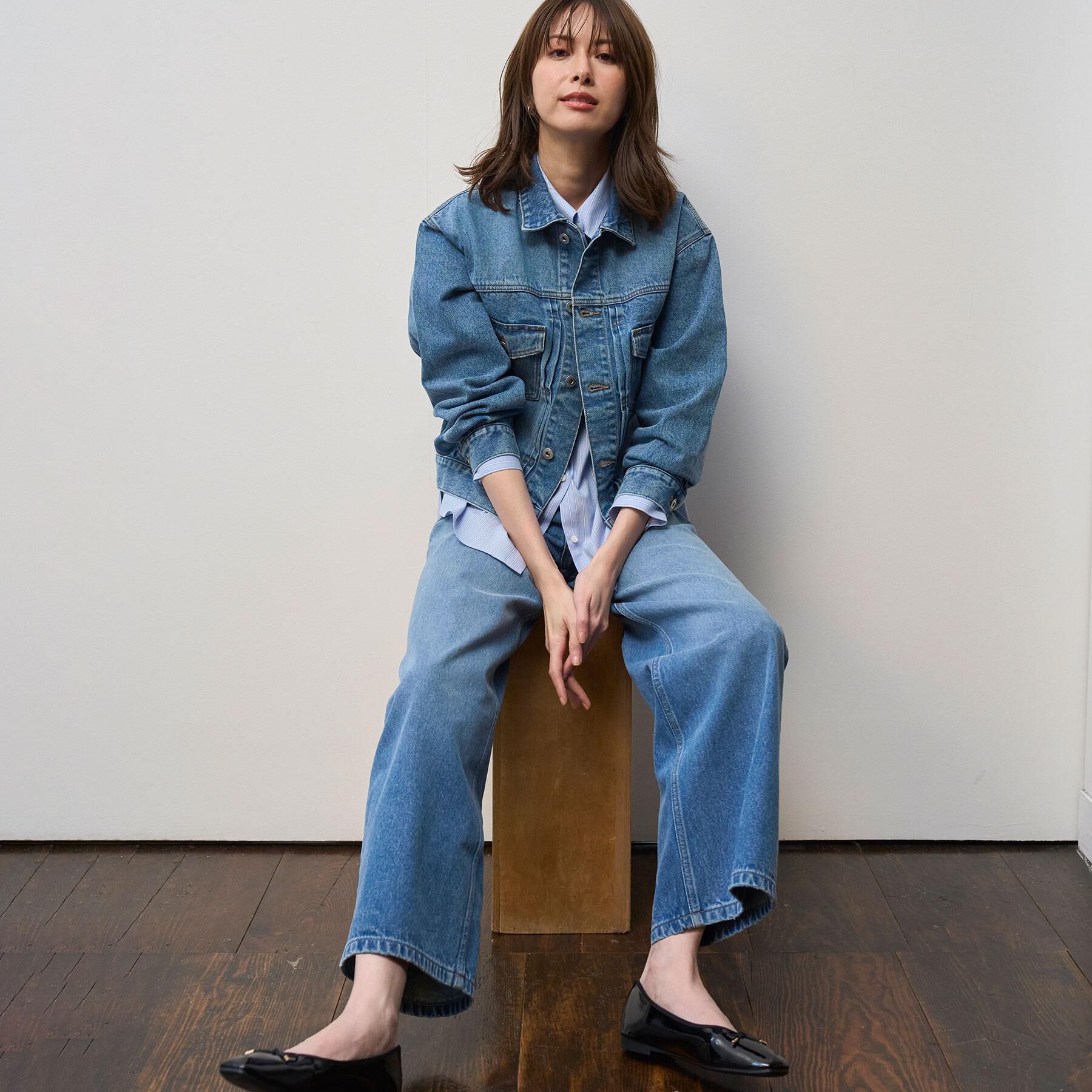 OPAQUE.CLIP「デニムジャケット【洗濯機OK】」|デニムジャケット|