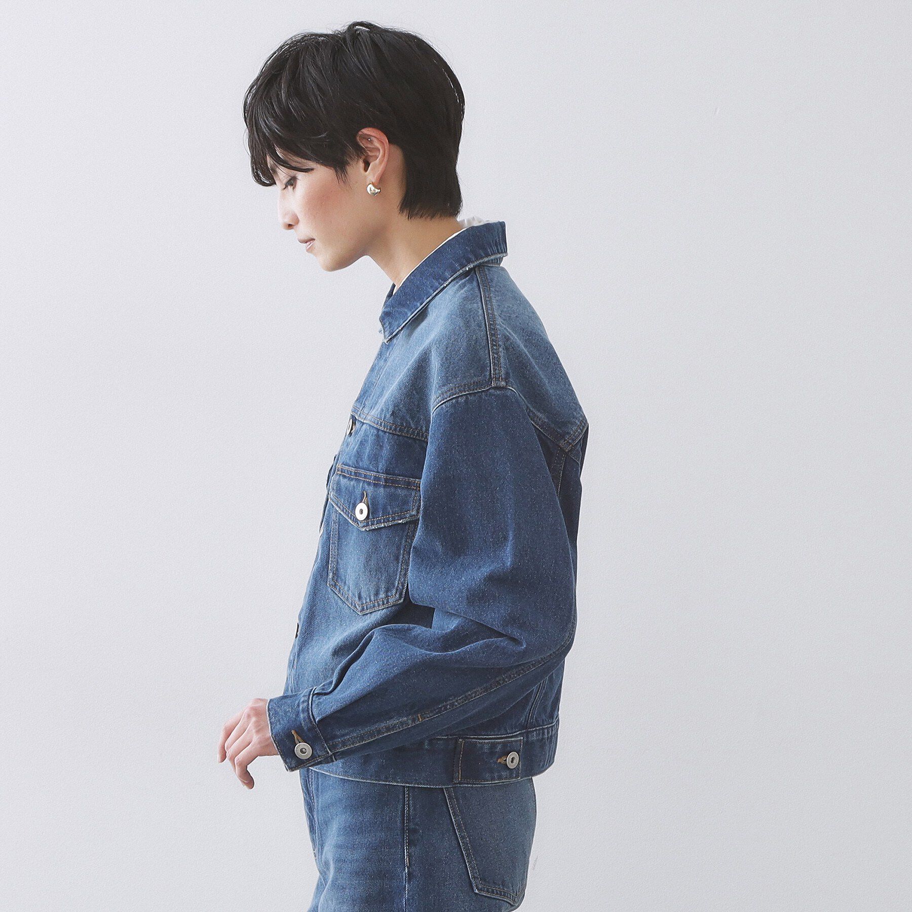 OPAQUE.CLIP「デニムジャケット【洗濯機OK】」|デニムジャケット|