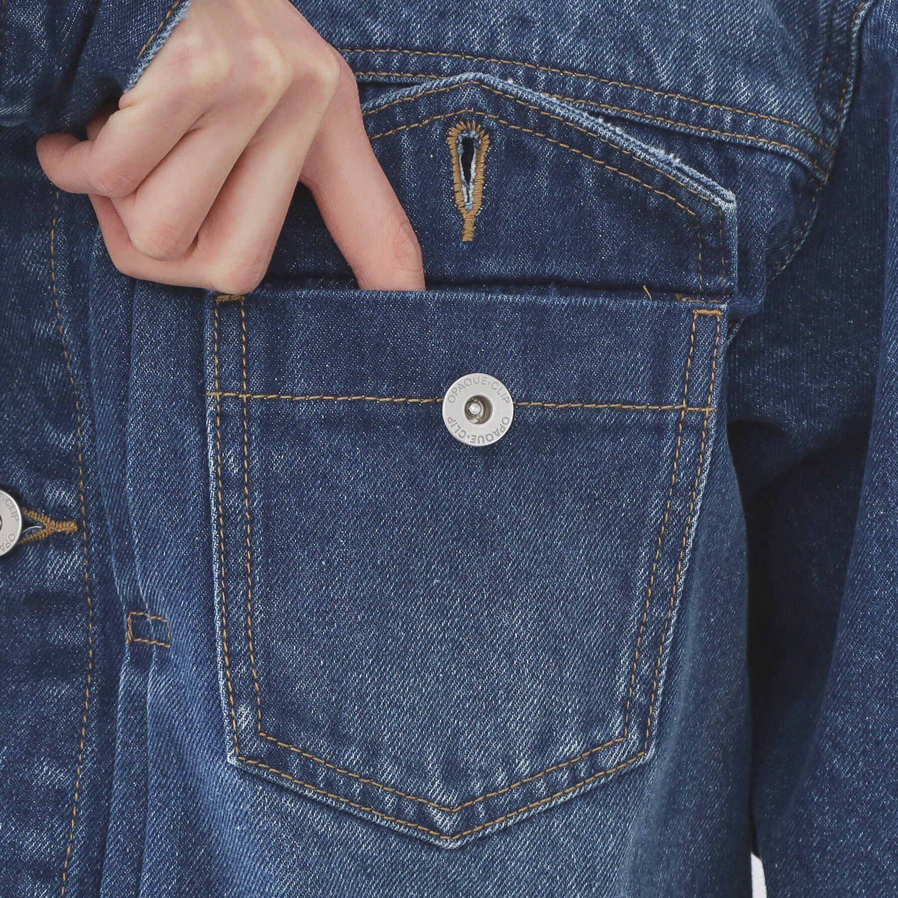 OPAQUE.CLIP「デニムジャケット【洗濯機OK】」|デニムジャケット|