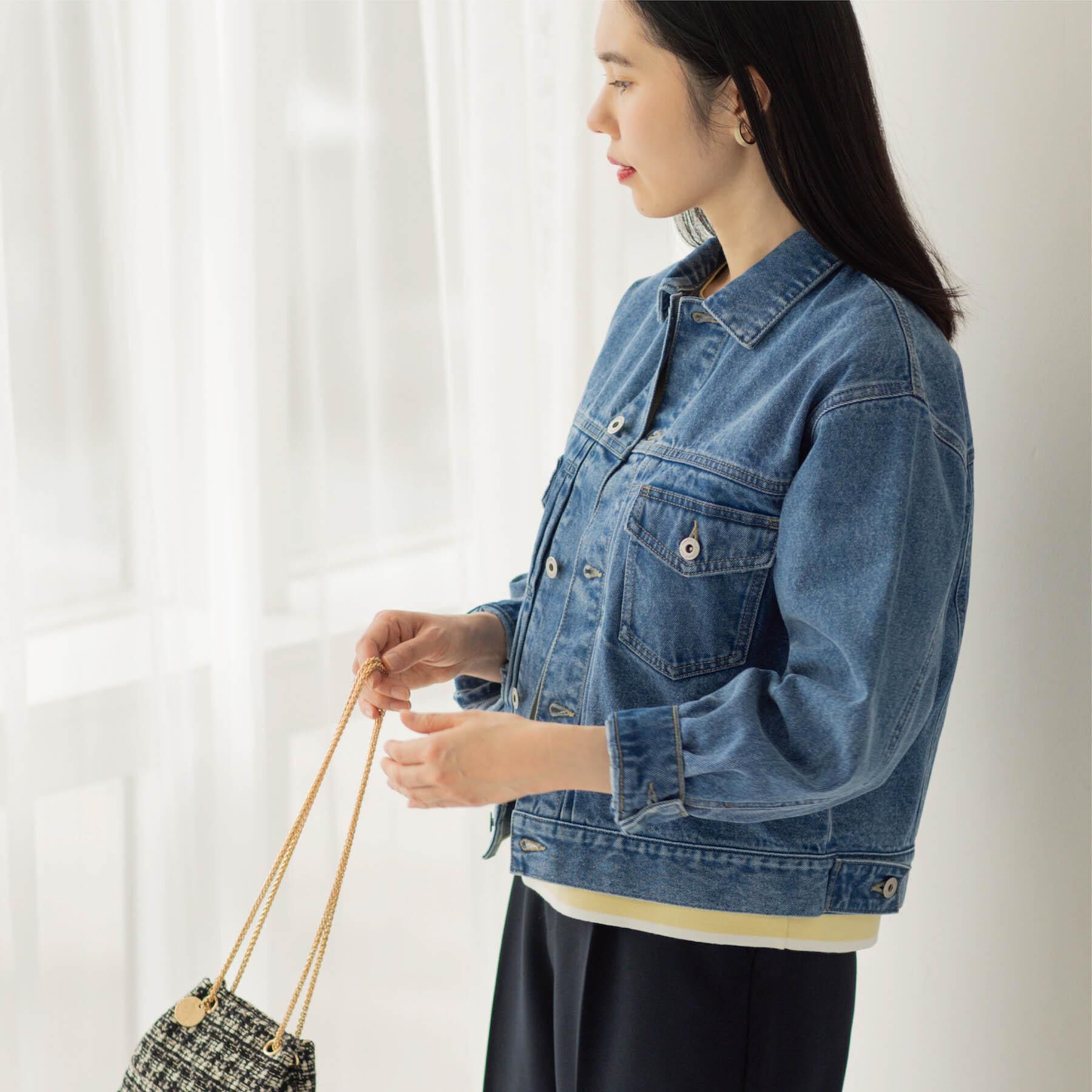 OPAQUE.CLIP「デニムジャケット【洗濯機OK】」|デニムジャケット|