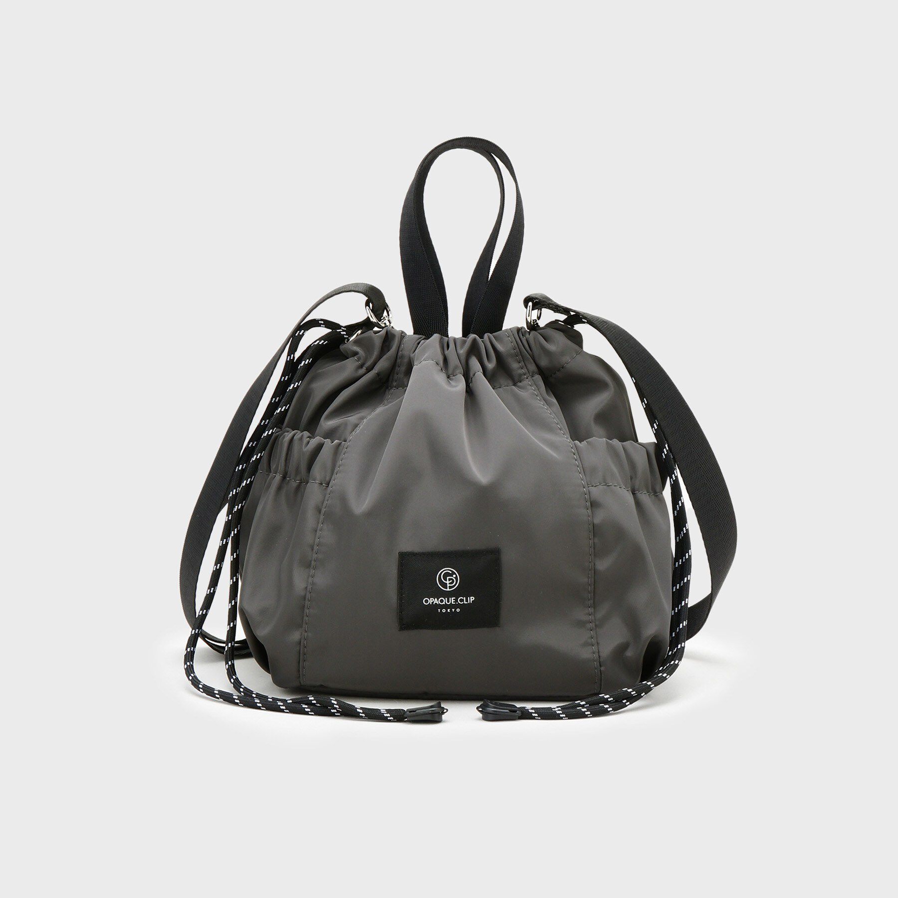 OPAQUE.CLIP「2WAYサイドポケット 巾着ミニショルダー」|ショルダー・メッセンジャー|