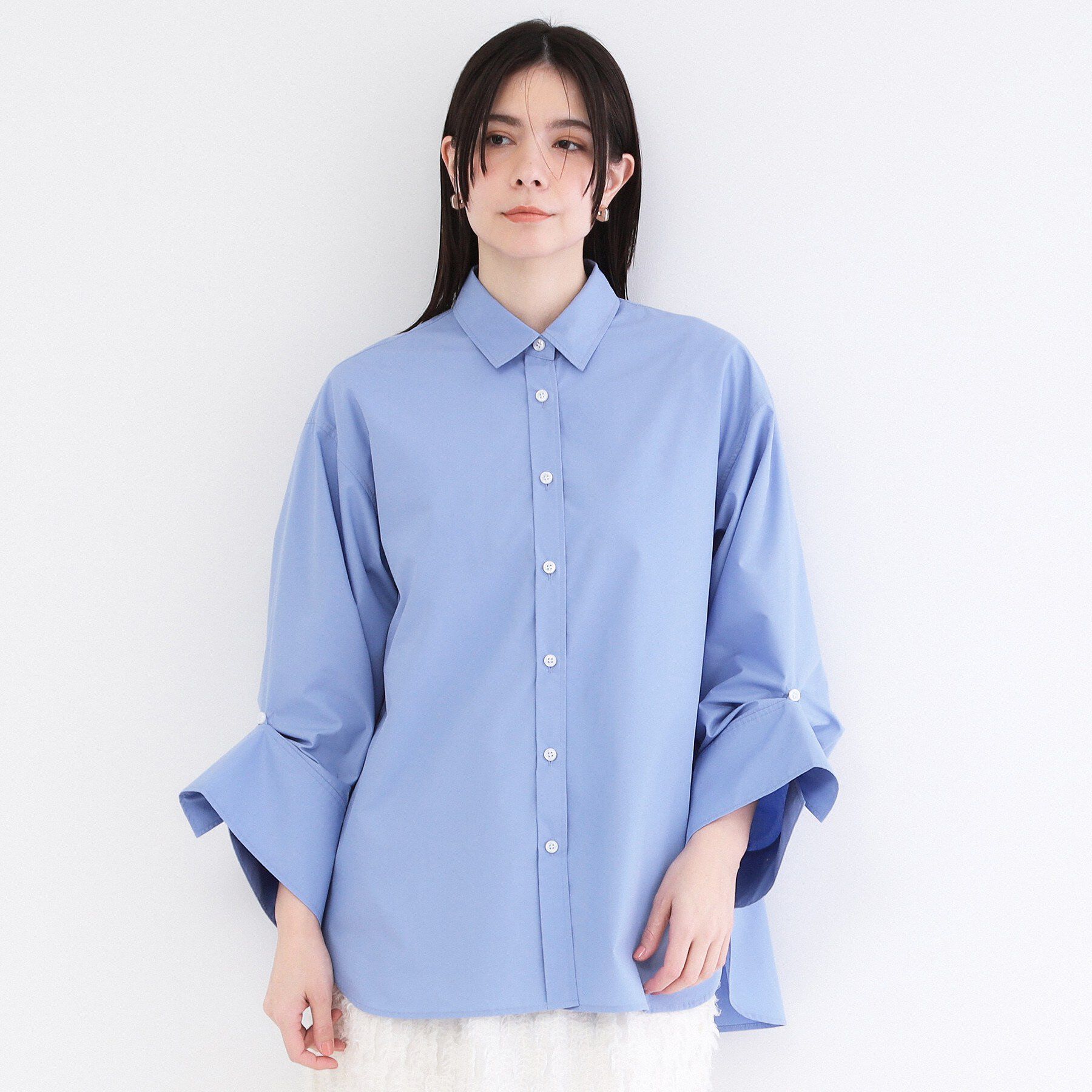 OPAQUE.CLIP「2WAY変形スリーブシャツ【洗濯機OK】」|シャツ・ブラウス|