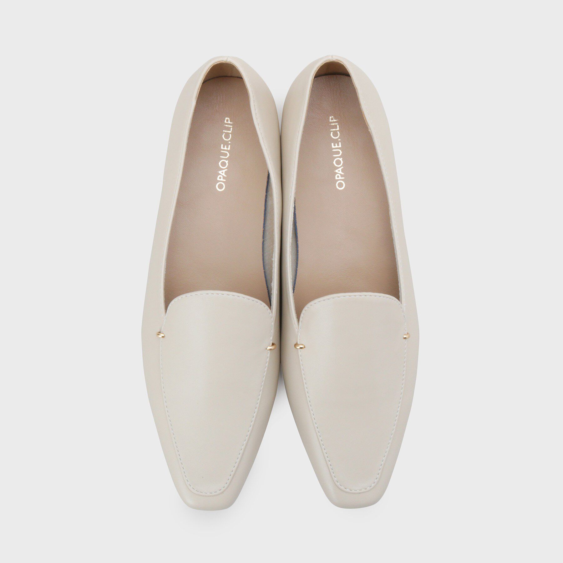 OPAQUE.CLIP「スクエアトゥカシメローファー」|パンプス|