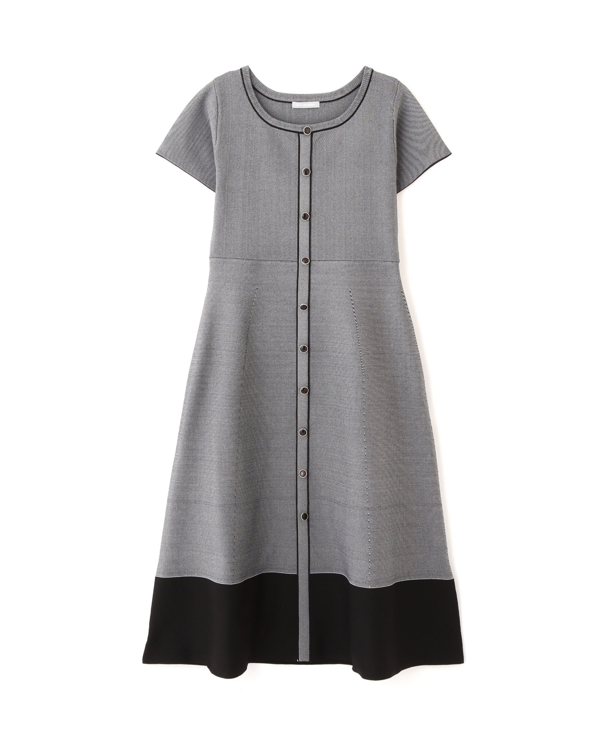  「半袖フレアニットワンピース」|ワンピース|