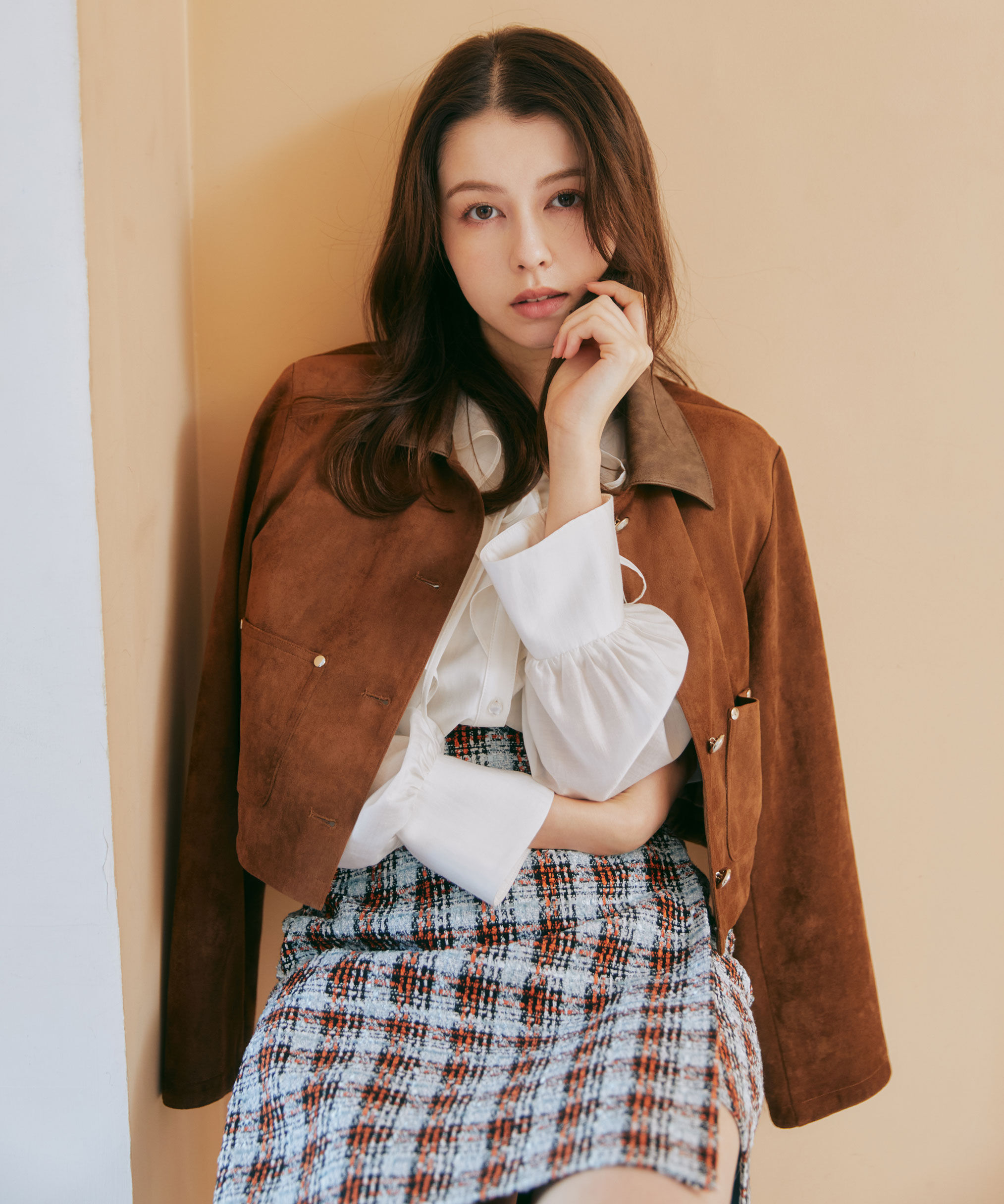  「長袖ラッフルブラウス」|シャツ・ブラウス|