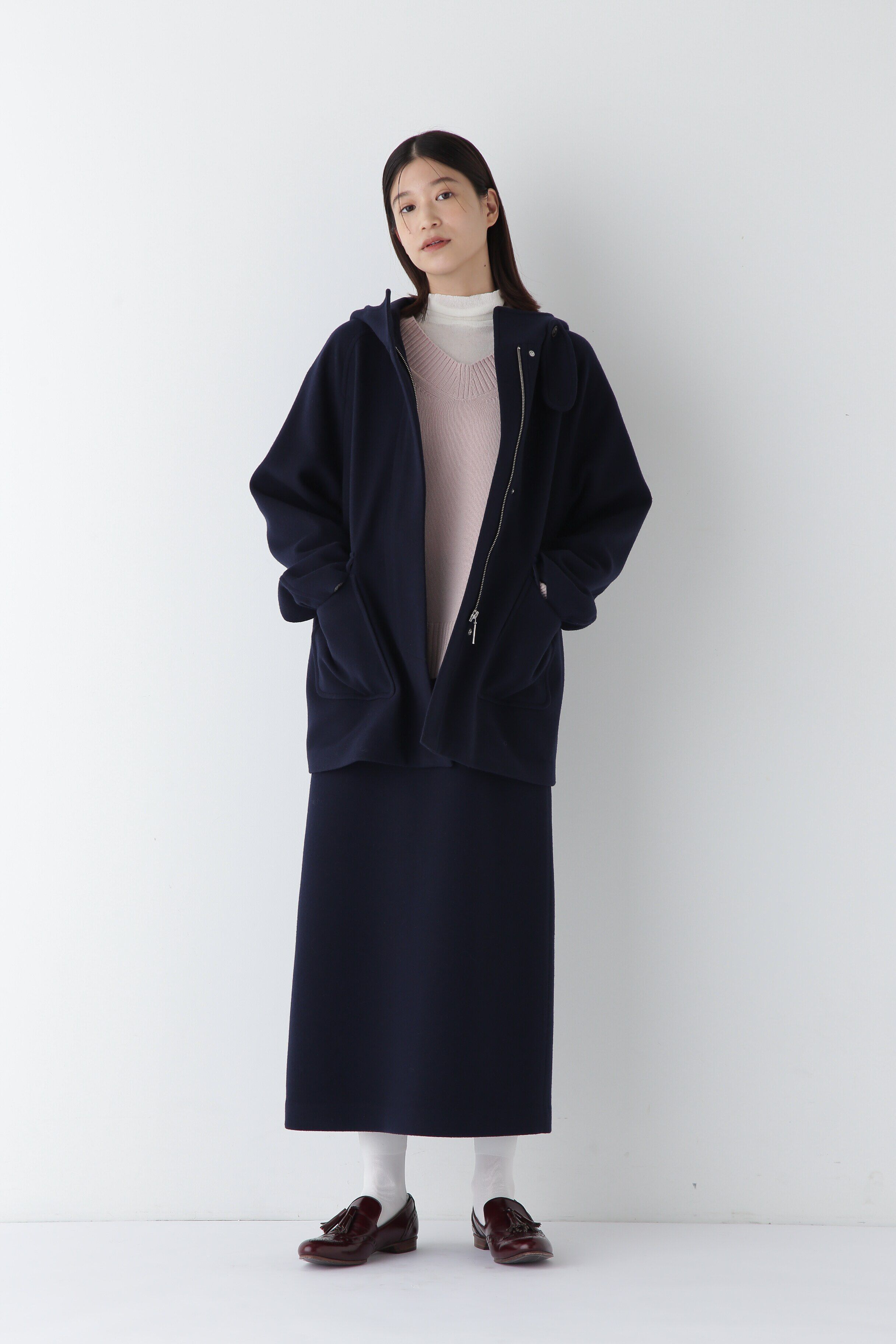  「◆ウールカシミヤＶネックニットプルオーバー」|ニット・セーター|