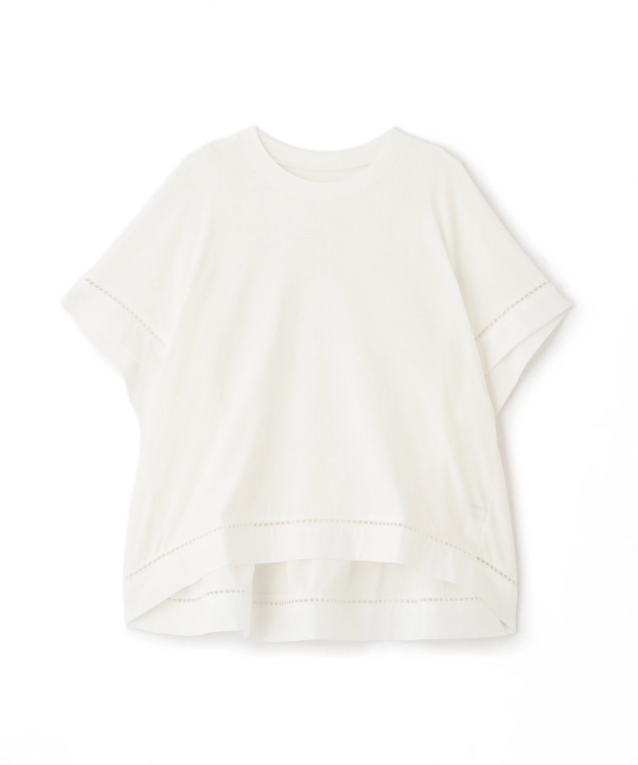  「◆布帛ドッキング半袖プルオーバー」|Tシャツ・カットソー|