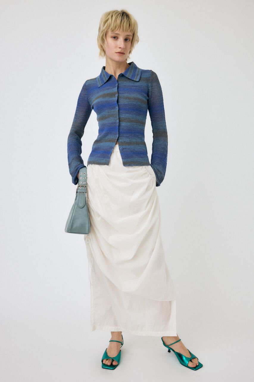 MOUSSY「MULTI BORDER ニットシャツ」|シャツ・ブラウス|