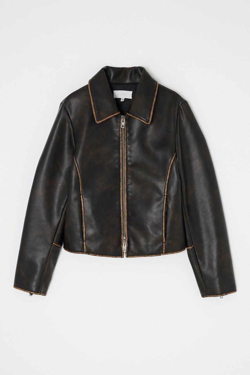 MOUSSY「FAUX LEATHER MINIMAL ジャケット」|その他|