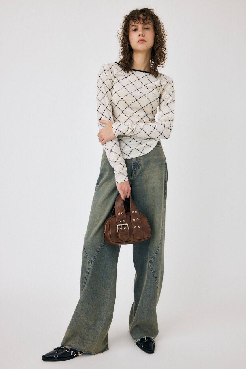 MOUSSY「BACK OPEN シアートップス」|Tシャツ・カットソー|