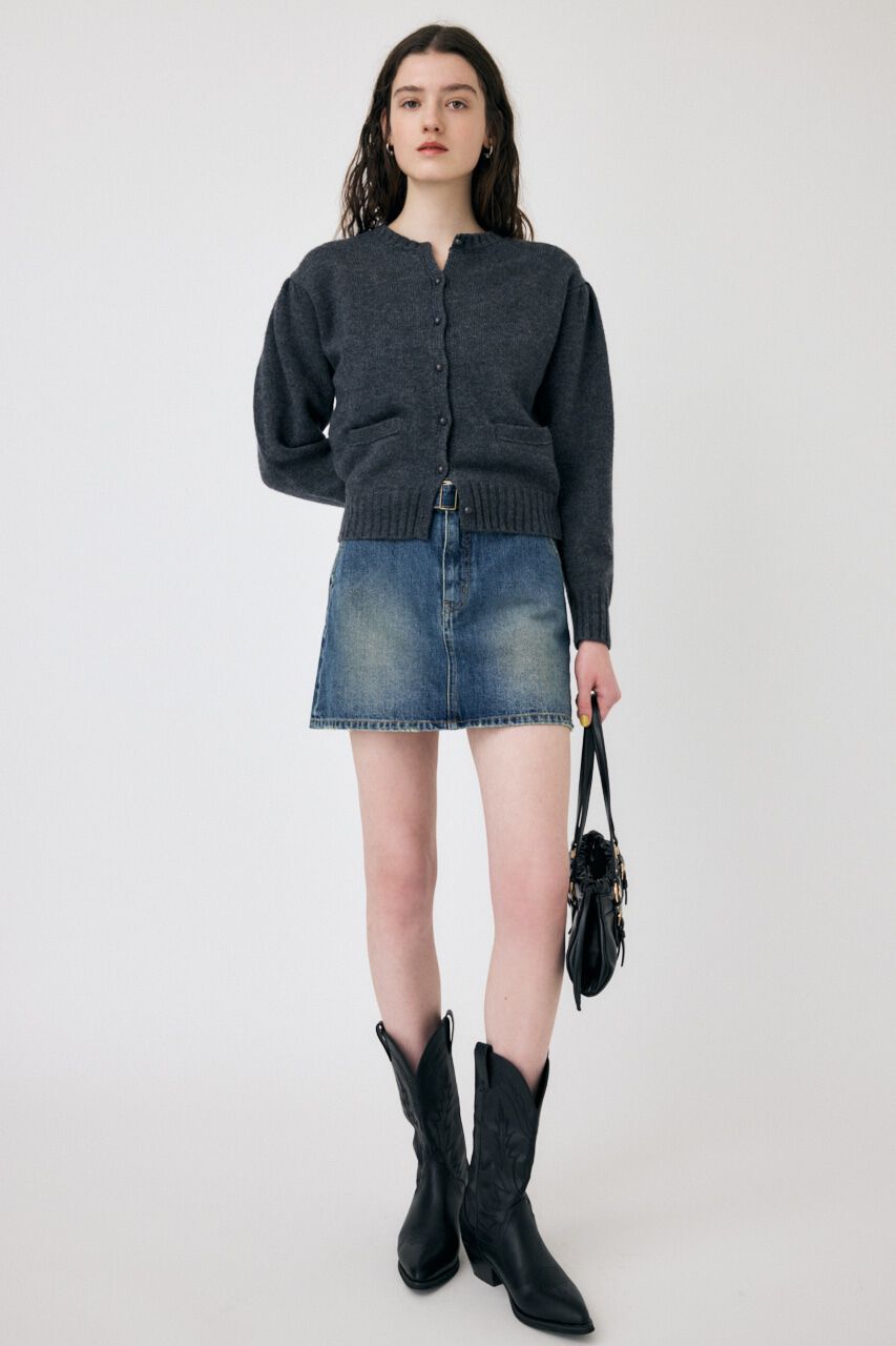 MOUSSY「BELTED DENIM ミニスカート」|スカート|