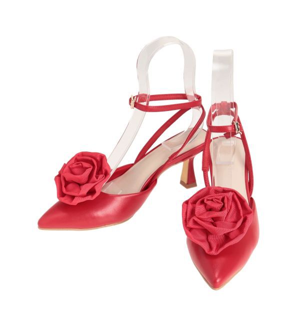 MERCURYDUO「コサージュミュールパンプス」|パンプス|