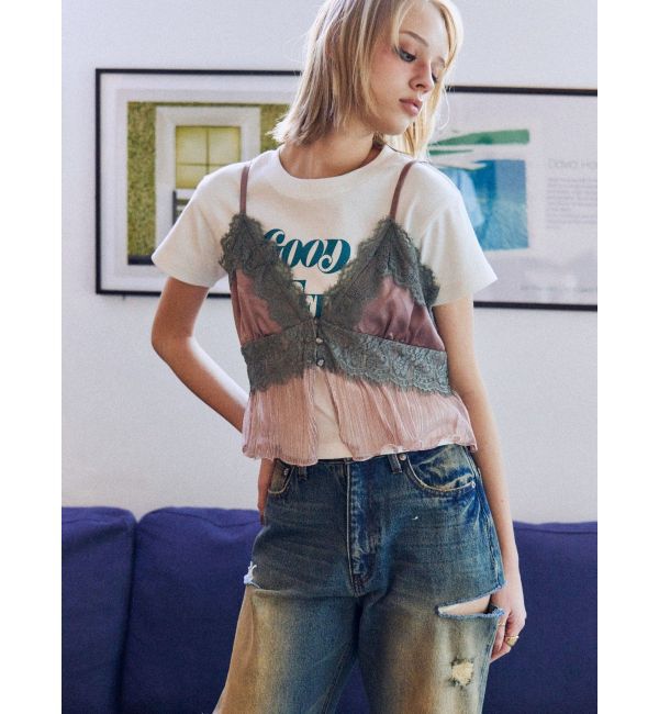 EVRIS「ジャストサイズグラフィックＴシャツ」|Tシャツ・カットソー|