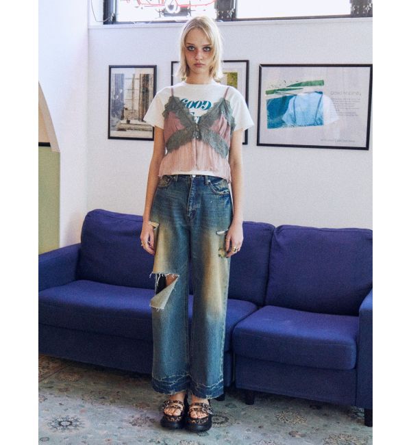 EVRIS「ジャストサイズグラフィックＴシャツ」|Tシャツ・カットソー|