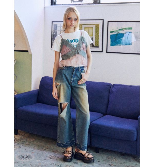 EVRIS「ジャストサイズグラフィックＴシャツ」|Tシャツ・カットソー|