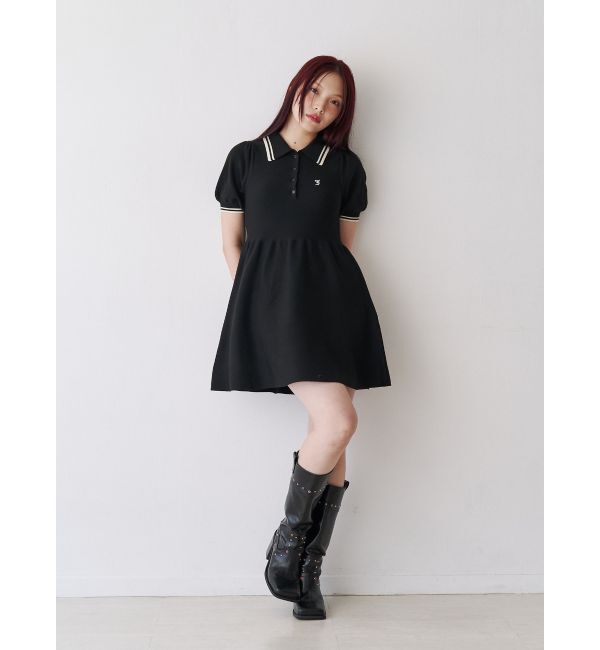 jouetie「ニットポロミニワンピース」|ワンピース|