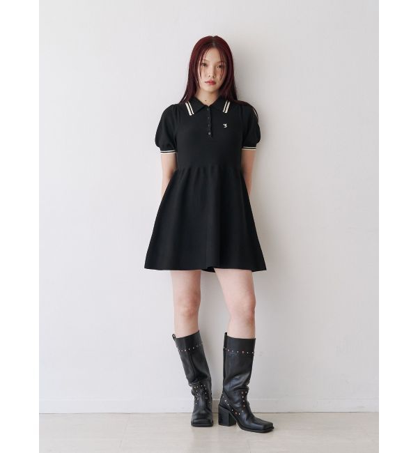 jouetie「ニットポロミニワンピース」|ワンピース|