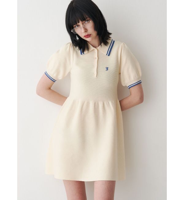 jouetie「ニットポロミニワンピース」|ワンピース|