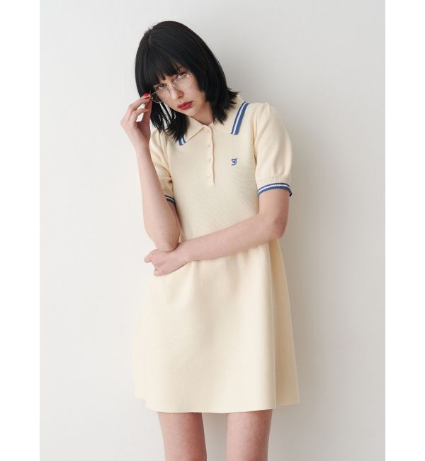 jouetie「ニットポロミニワンピース」|ワンピース|