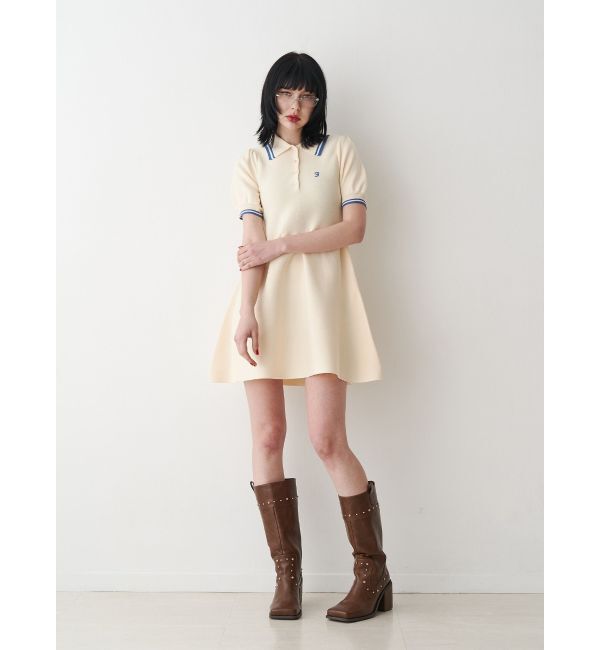 jouetie「ニットポロミニワンピース」|ワンピース|