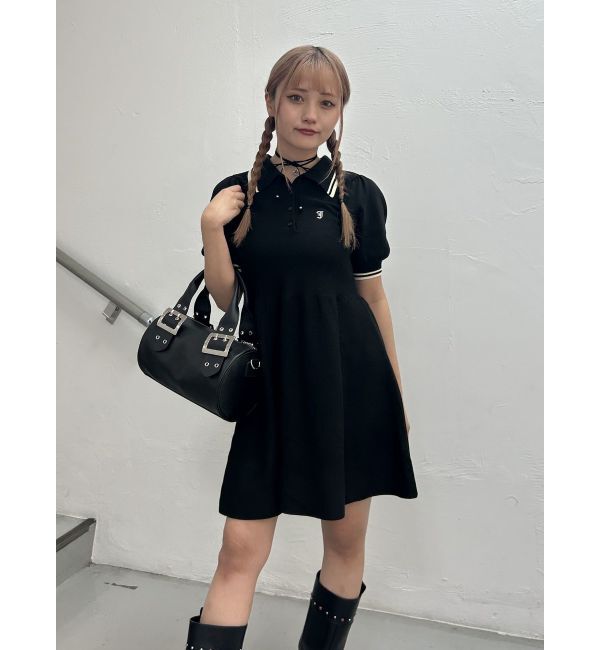 jouetie「ニットポロミニワンピース」|ワンピース|