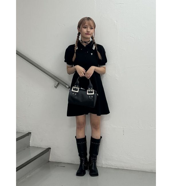 jouetie「ニットポロミニワンピース」|ワンピース|