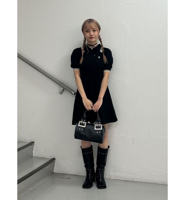 jouetie「ニットポロミニワンピース」|ワンピース|