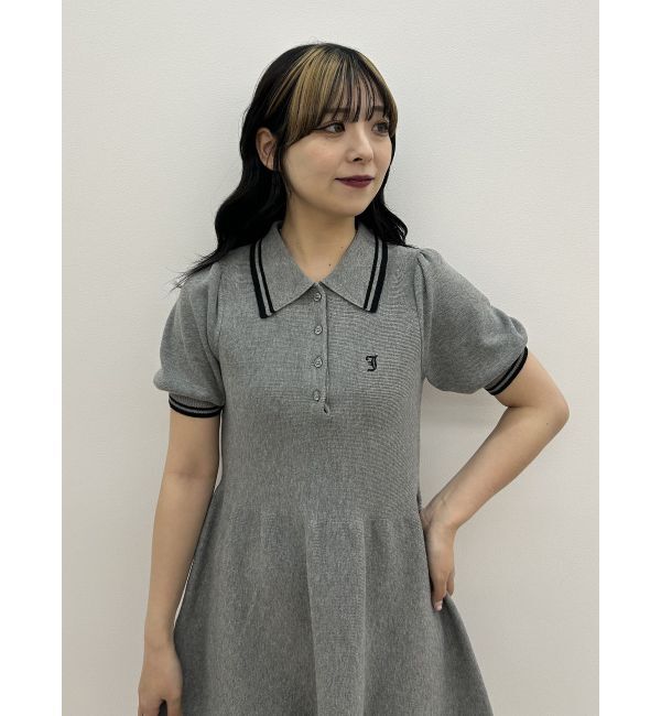 jouetie「ニットポロミニワンピース」|ワンピース|