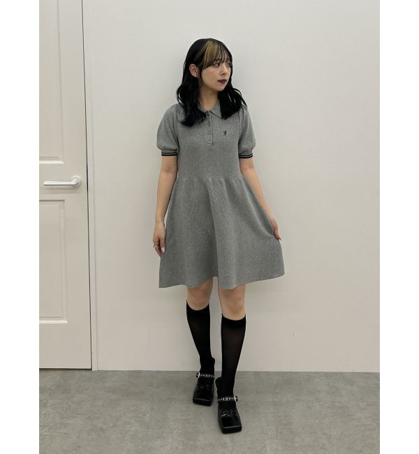 jouetie「ニットポロミニワンピース」|ワンピース|