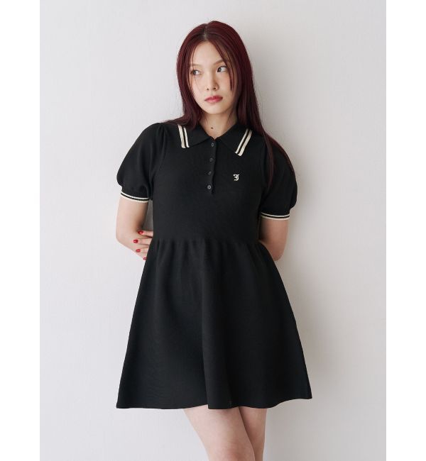 jouetie「ニットポロミニワンピース」|ワンピース|