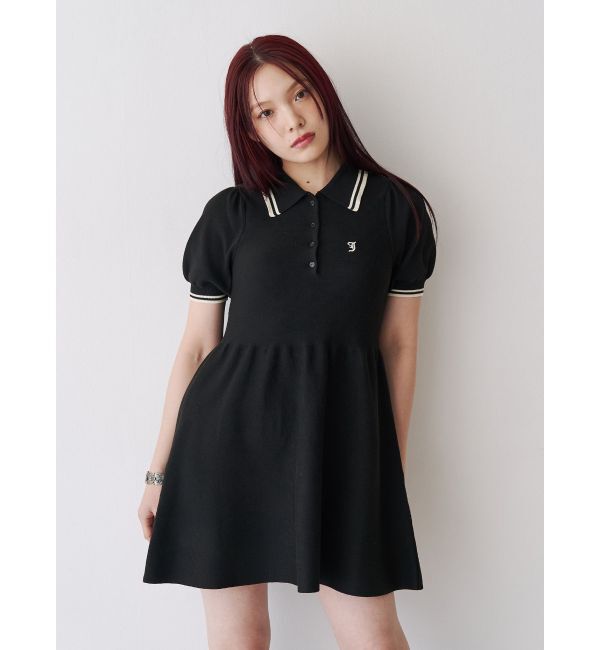 jouetie「ニットポロミニワンピース」|ワンピース|ブラック