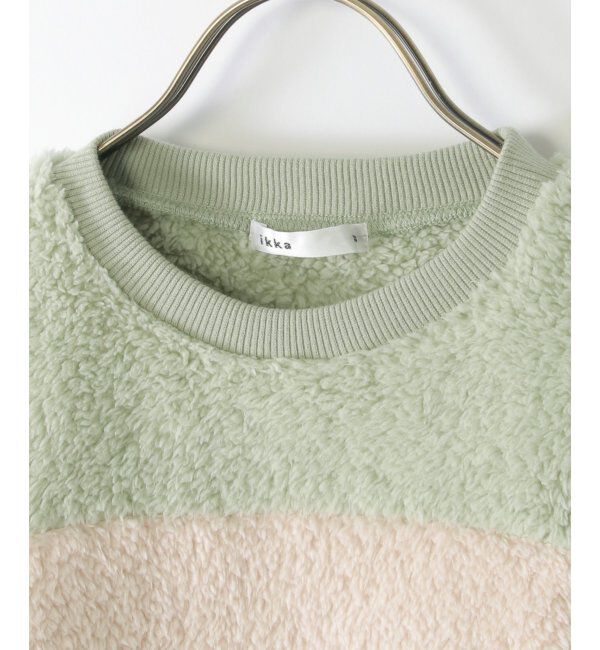 ikka kids「フェイクファー切り替えプルオーバー（120~160cm）」|Tシャツ・カットソー|