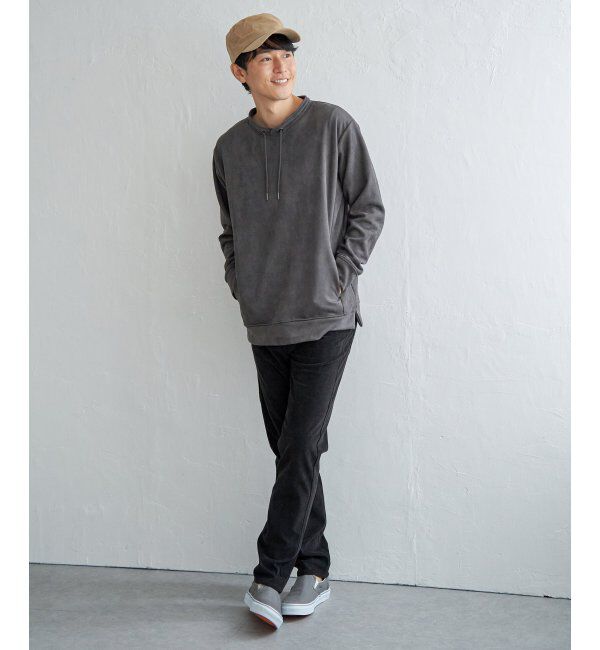 ikka「【抗菌防臭／吸水速乾】GOKU楽スエードルーイカラー」|パーカー|