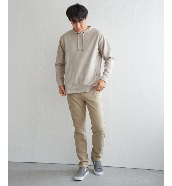 ikka「【抗菌防臭／吸水速乾】GOKU楽スエードルーイカラー」|パーカー|