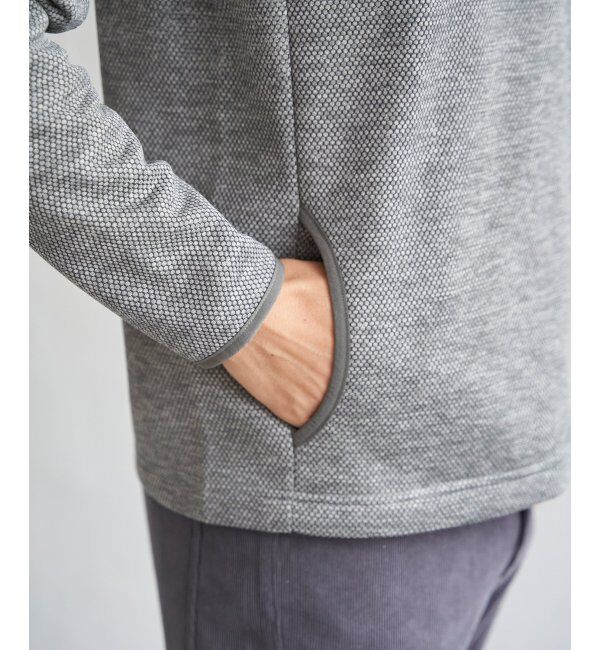 ikka「ウールライクニットハーフジッププルオーバー」|パーカー|