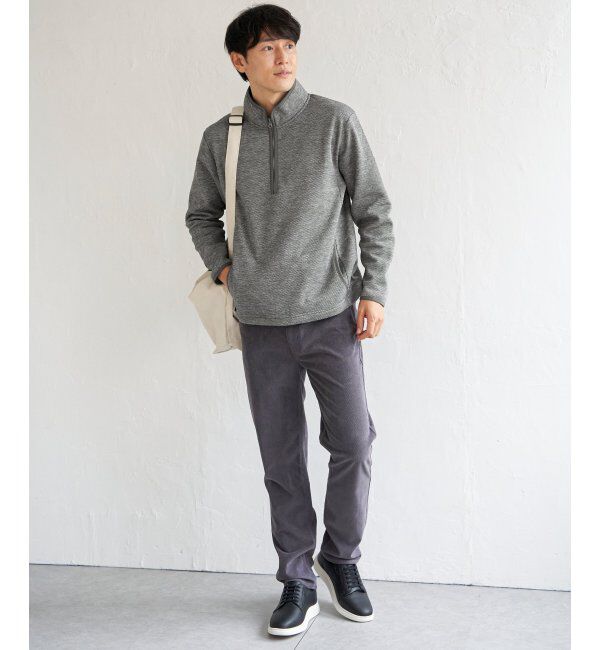 ikka「ウールライクニットハーフジッププルオーバー」|パーカー|