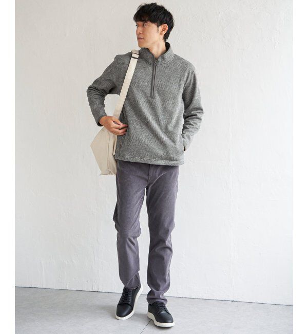 ikka「ウールライクニットハーフジッププルオーバー」|パーカー|