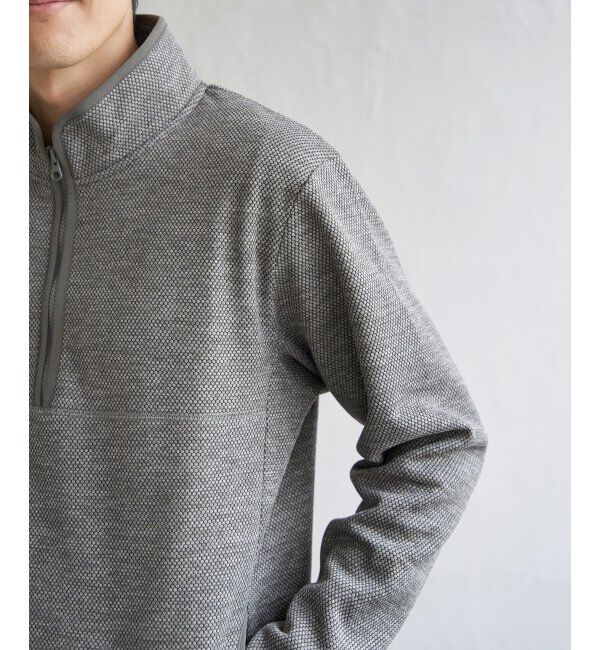 ikka「ウールライクニットハーフジッププルオーバー」|パーカー|