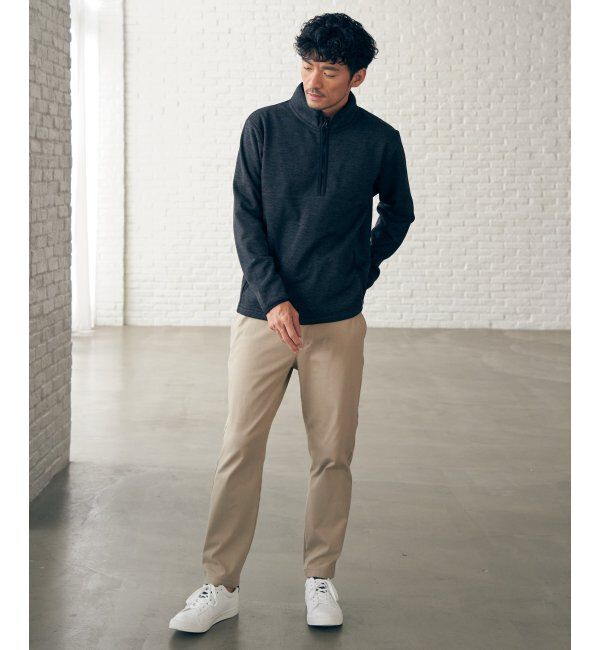 ikka「ウールライクニットハーフジッププルオーバー」|パーカー|