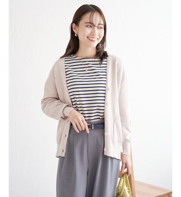 ikka「【洗濯機で洗える】GOKU楽ニットカーディガン」|その他|