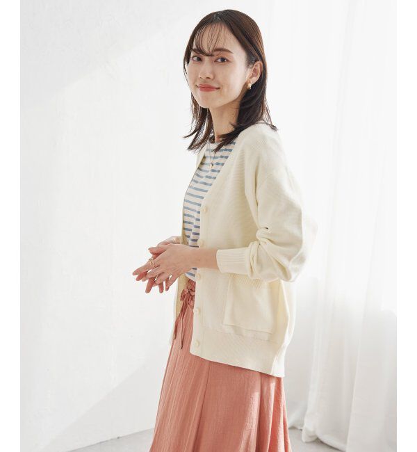 ikka「【洗濯機で洗える】GOKU楽ニットカーディガン」|その他|