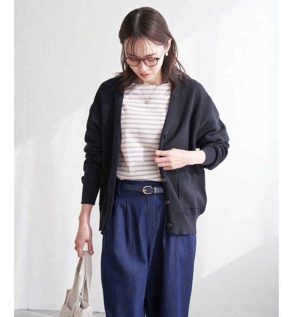 ikka「【洗濯機で洗える】GOKU楽ニットカーディガン」|その他|